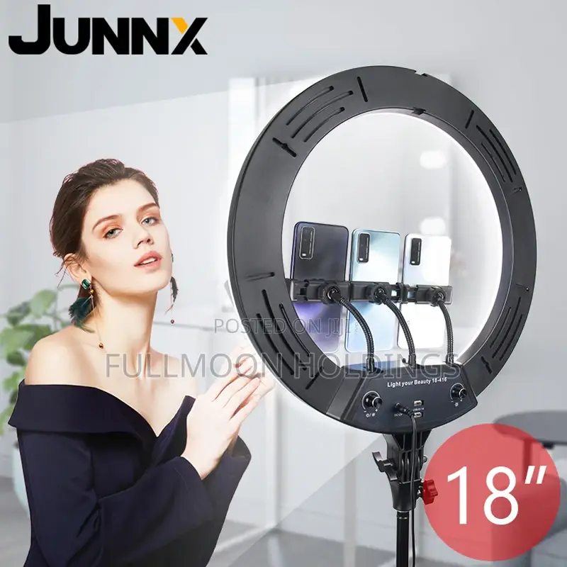 18 Inches RGB Ringlight With Stand and Remote + Free Bag