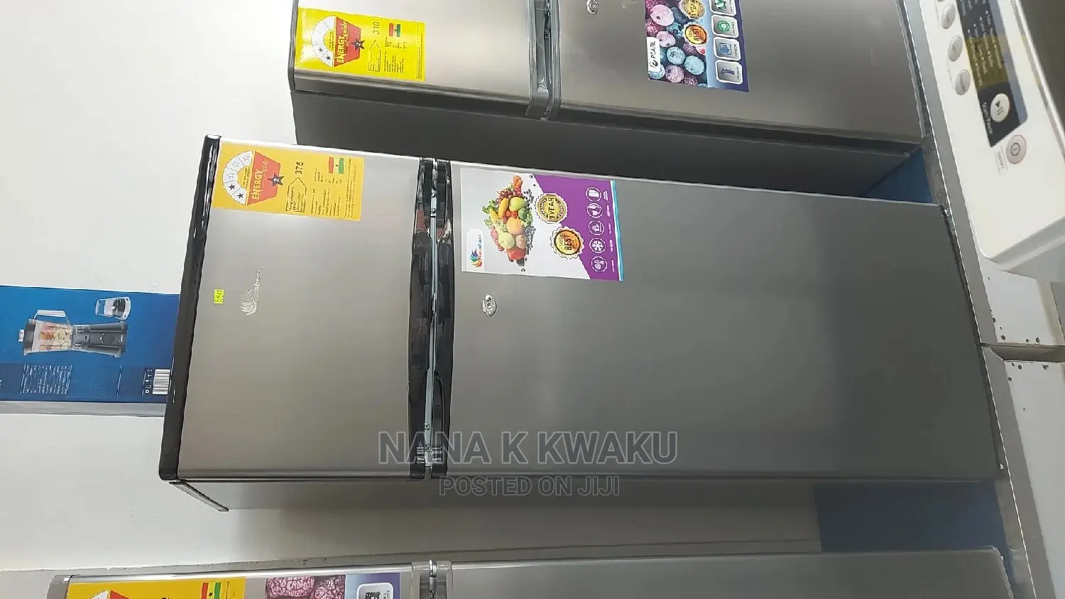 New_rainbow 200litres Double Door Fridge With Freezer