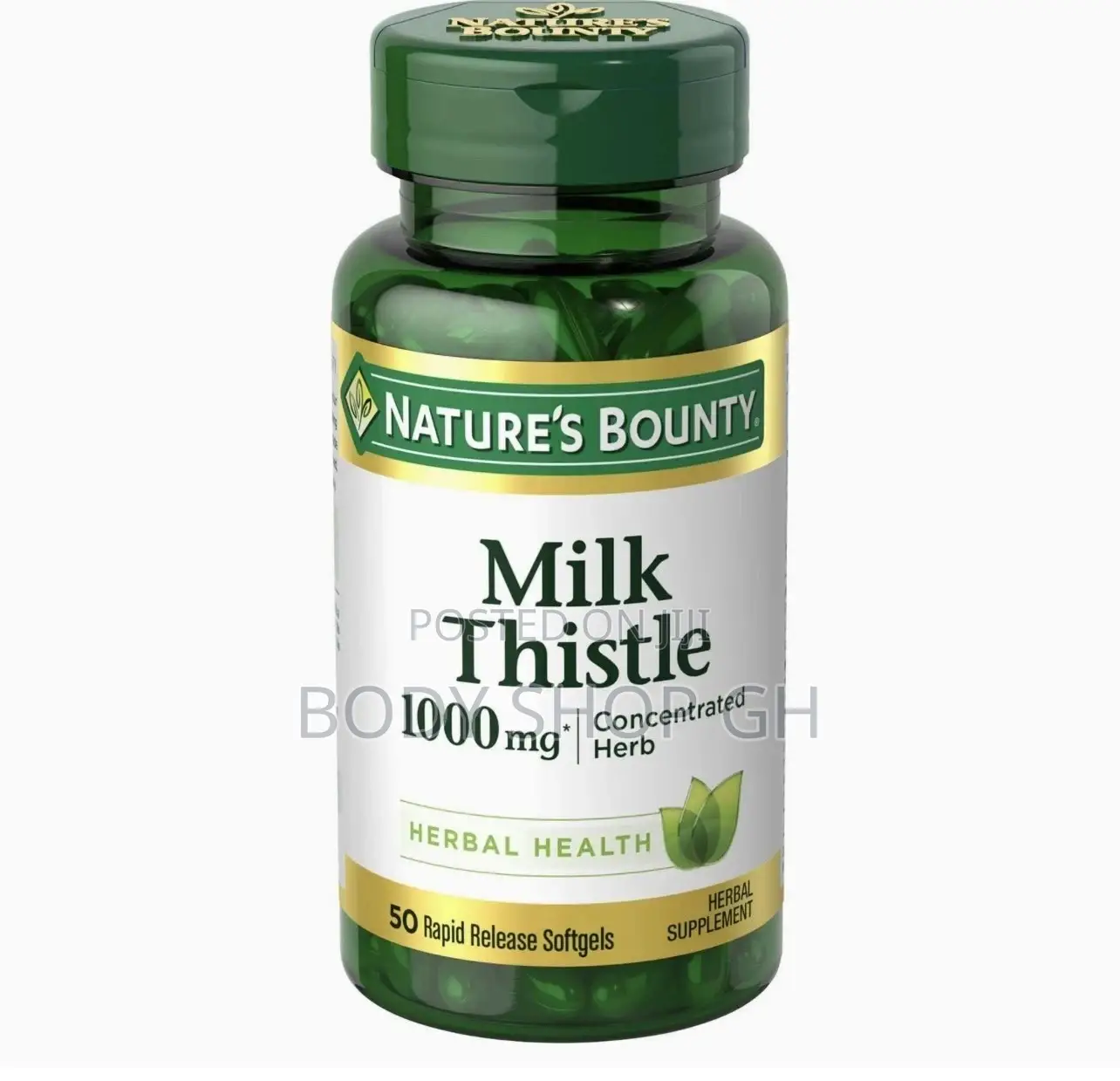 Nature's Bounty Milk Thistle Supplement, 1000 Mg,