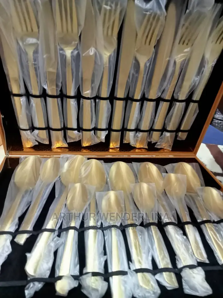 Purely Gold Cutlery Set 24 Pieces.Quality