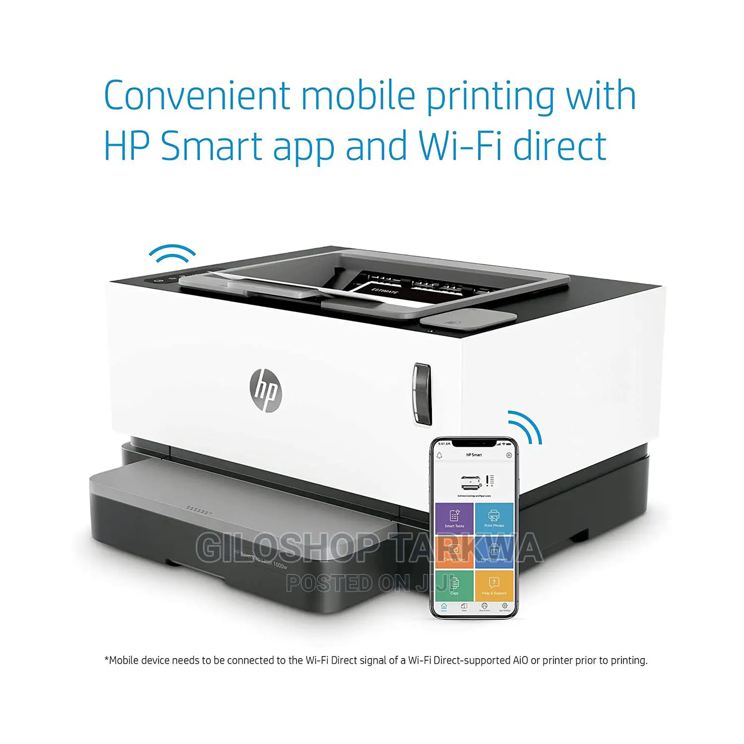 Hp Neverstop 1000w Wifi Enabled Monochrome Laser Printer