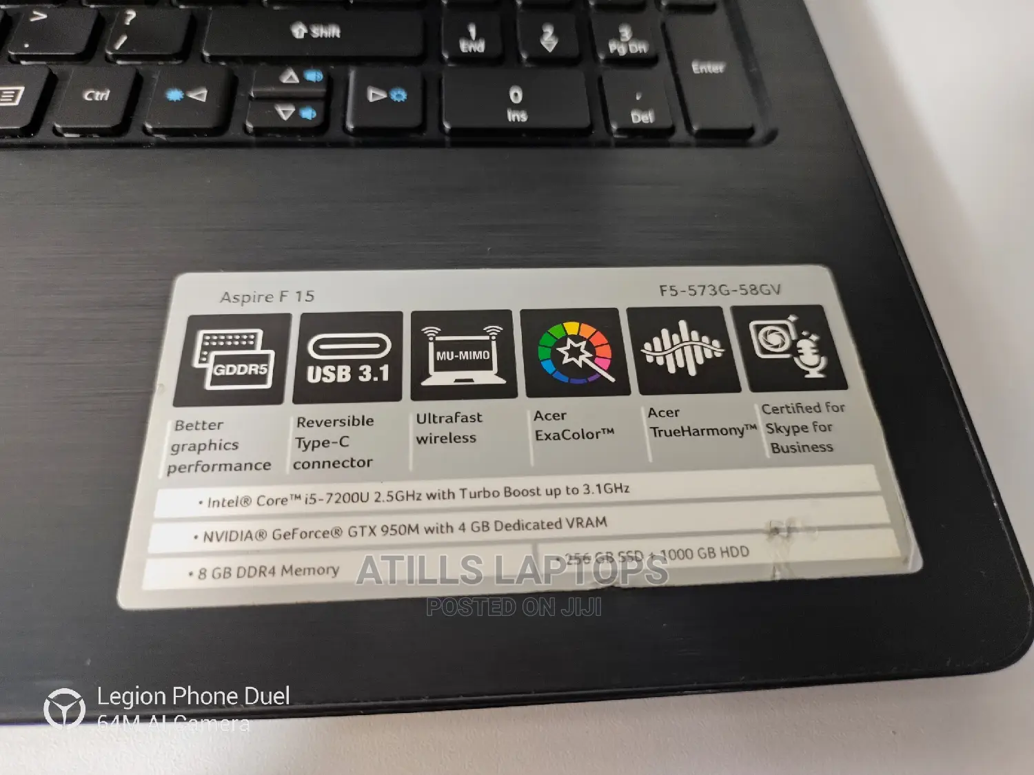 New Laptop Acer Aspire F5-573g 16GB Intel Core I5 SSD 512GB
