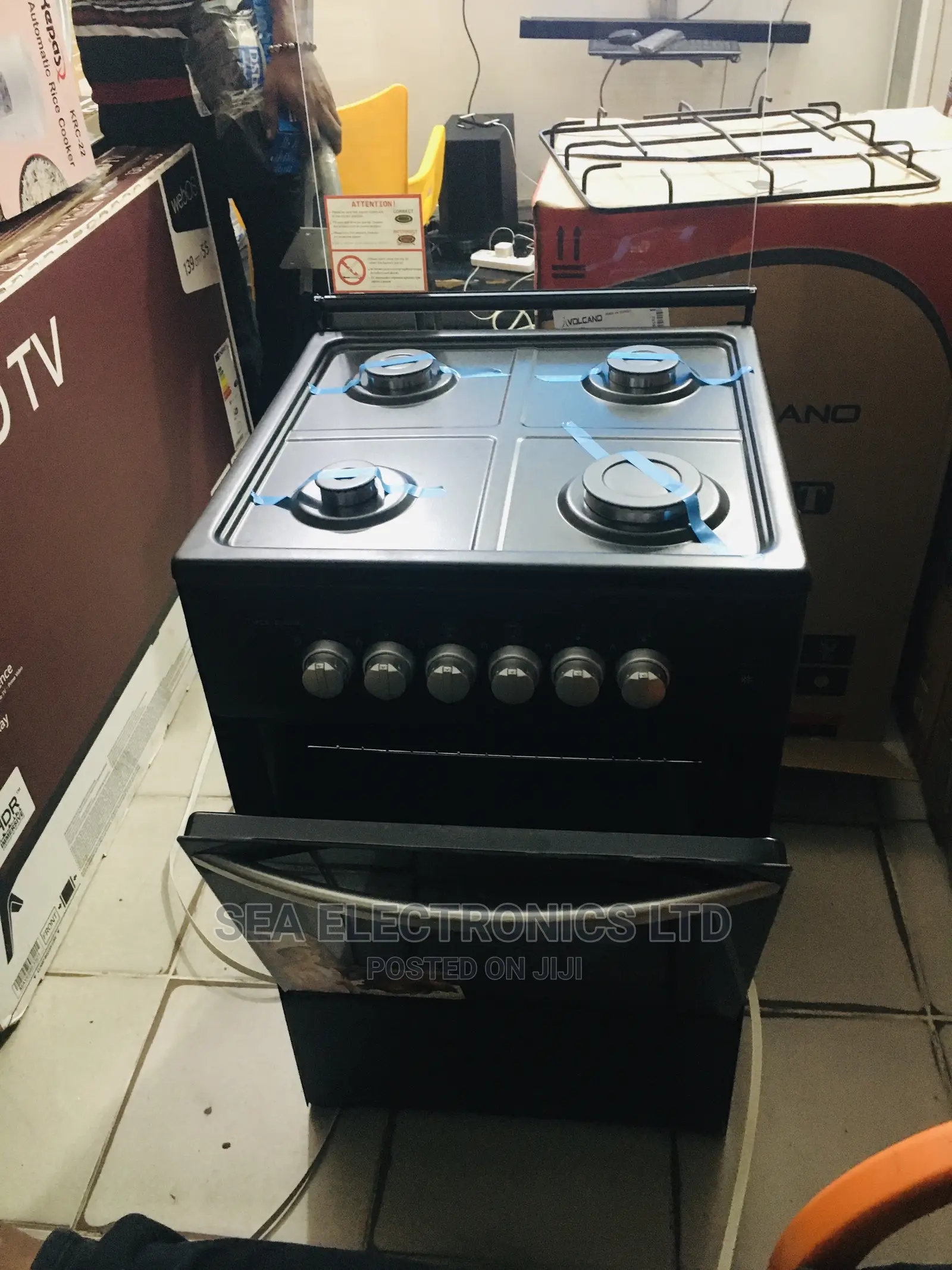 Volcano Mini Oven (4B) 4 Gas Burner, Oven and Griil, 50x50
