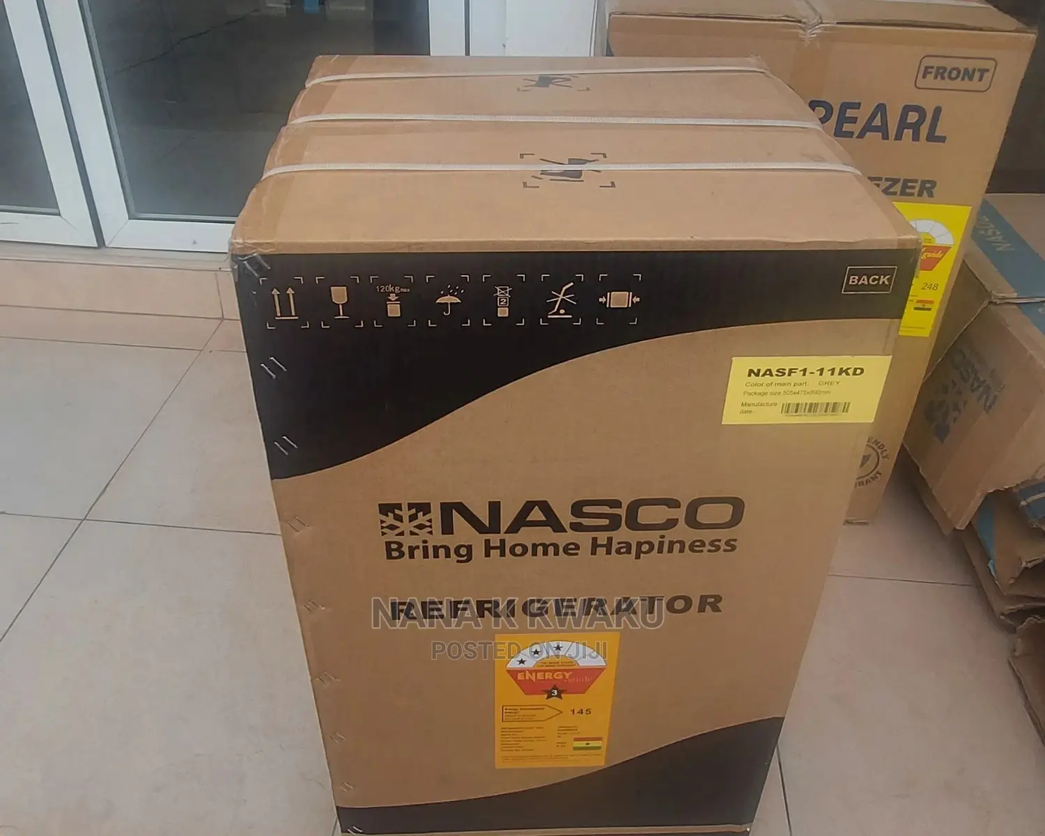 New Gray Nasco Single Door Fridge Nasf1-11