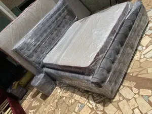 Handsome Queen Bed With Mattress . Free Delivery