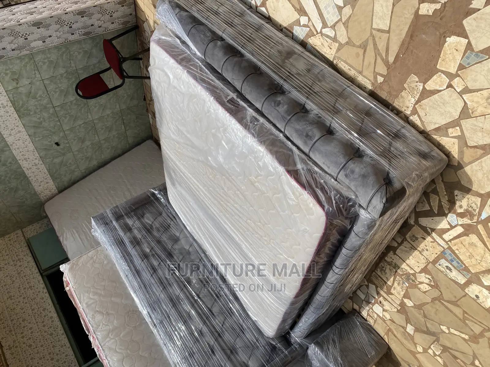Handsome Queen Bed With Mattress . Free Delivery