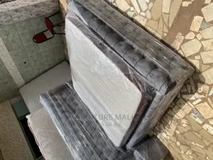 Handsome Queen Bed With Mattress . Free Delivery