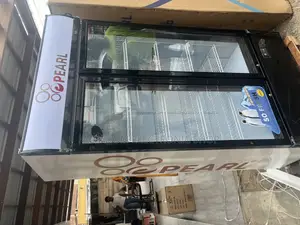 White Black Colour 600 Litres Showcase Fridge