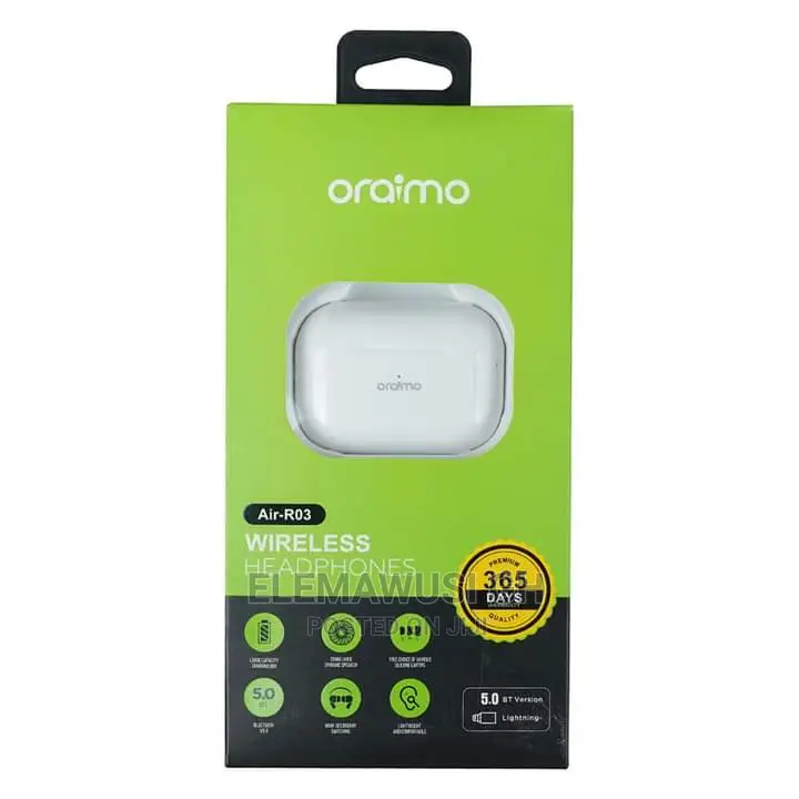 Oraimo Air-03 Wireles Airpod Plus Free Silicon Case (Promo)