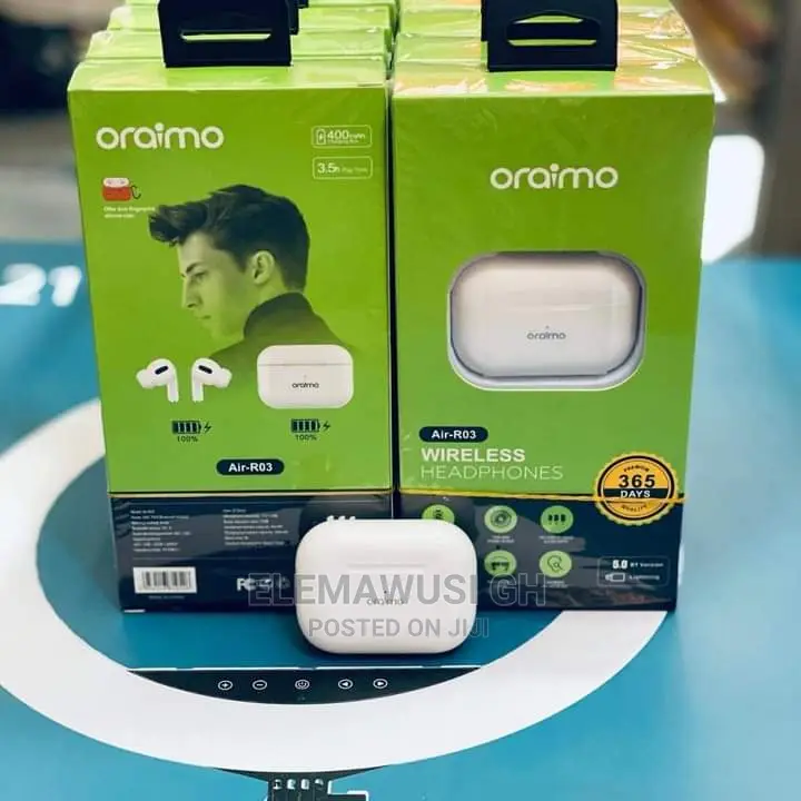 Oraimo Air-03 Wireles Airpod Plus Free Silicon Case (Promo)