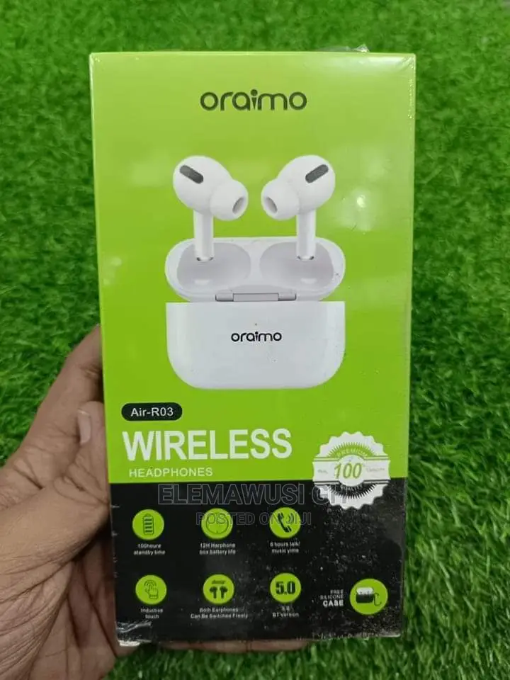 Oraimo Air-03 Wireles Airpod Plus Free Silicon Case (Promo)