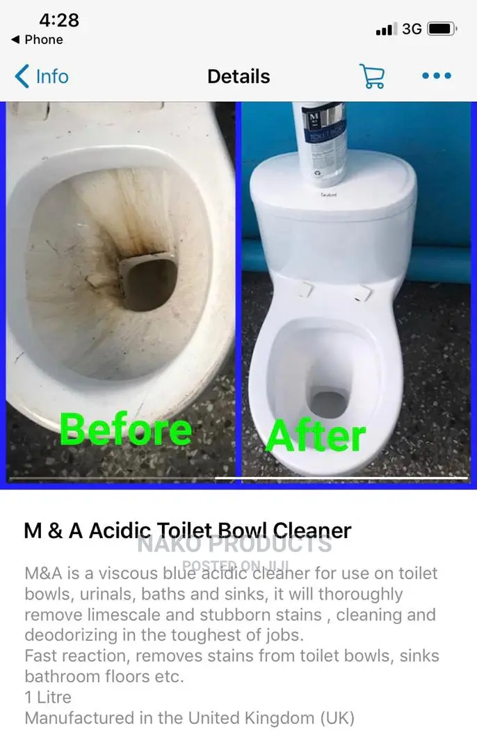 M and a Acid Toilet Cleaner (Toilet Bowl Cleaner)