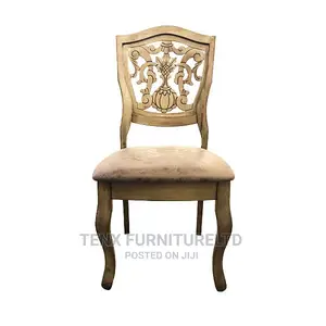 Dining Set 6 Seater Antique (Glass and Wood))