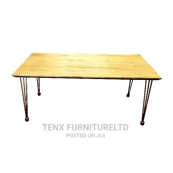 Coffee Table With Folding Iron Legs