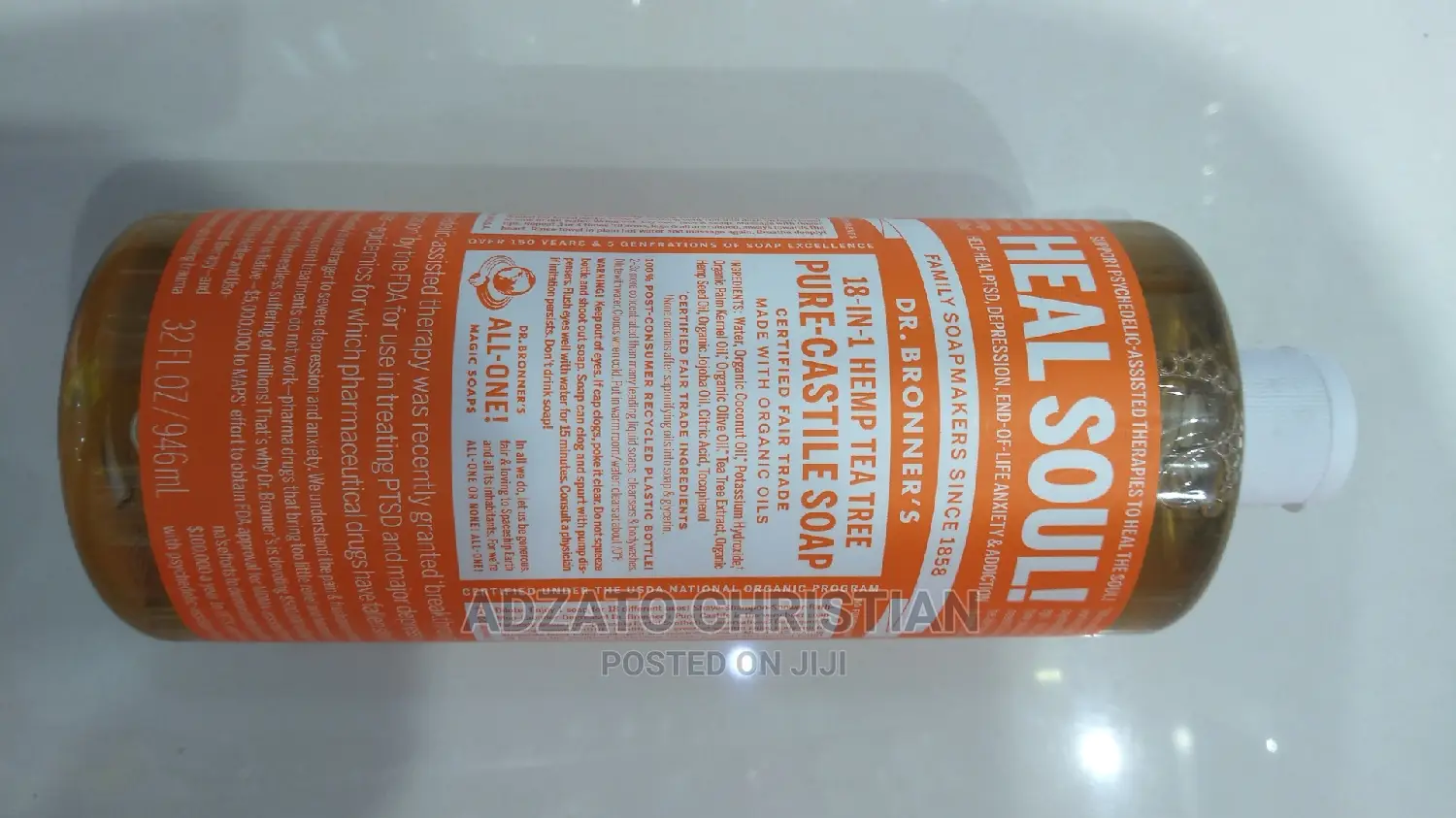 Dr. Bronners Pure Castile Soap 946ml