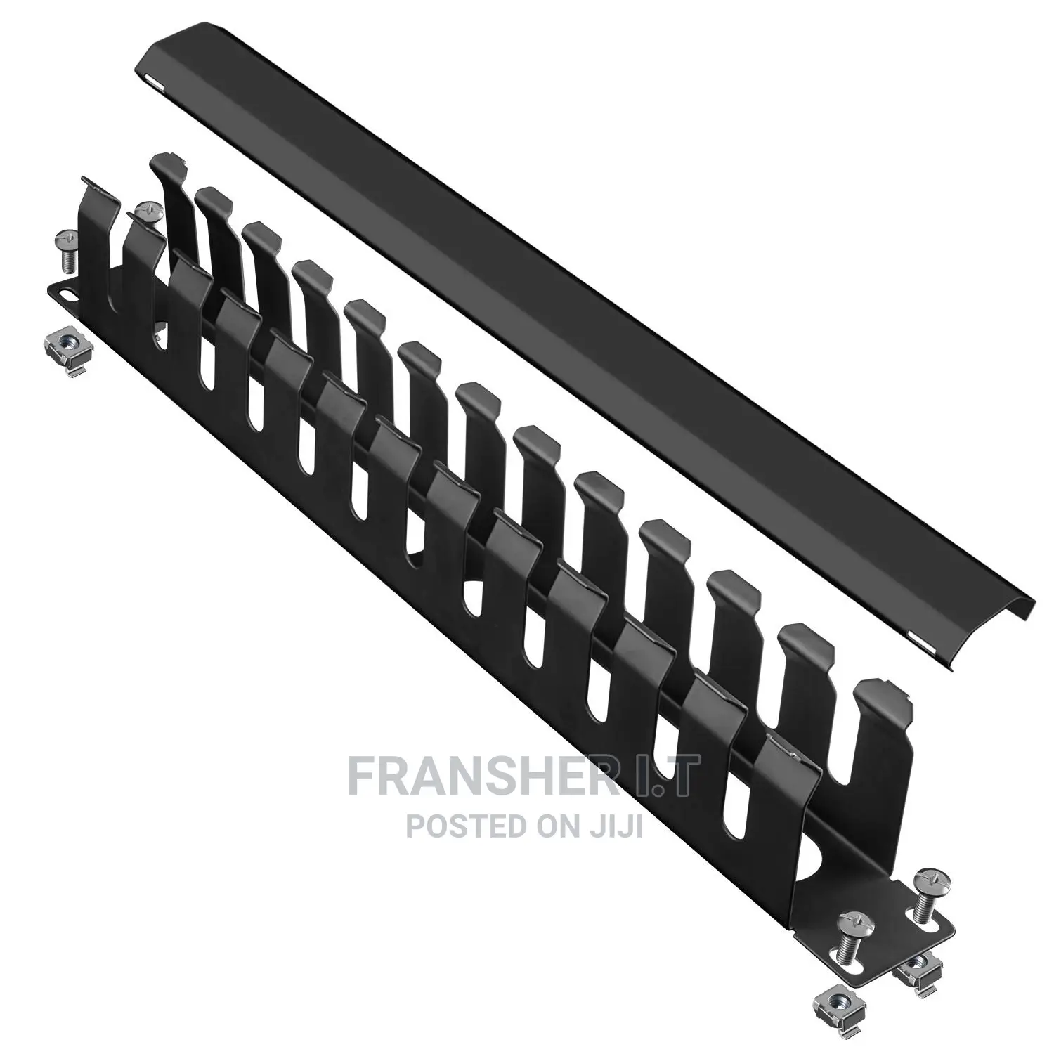 D Link 19'' 1U Metal Cable Manager With Cover