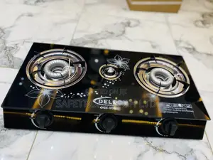 Delron DGS-003AB Automatic Table Top Gas Cooker – 3 Burner