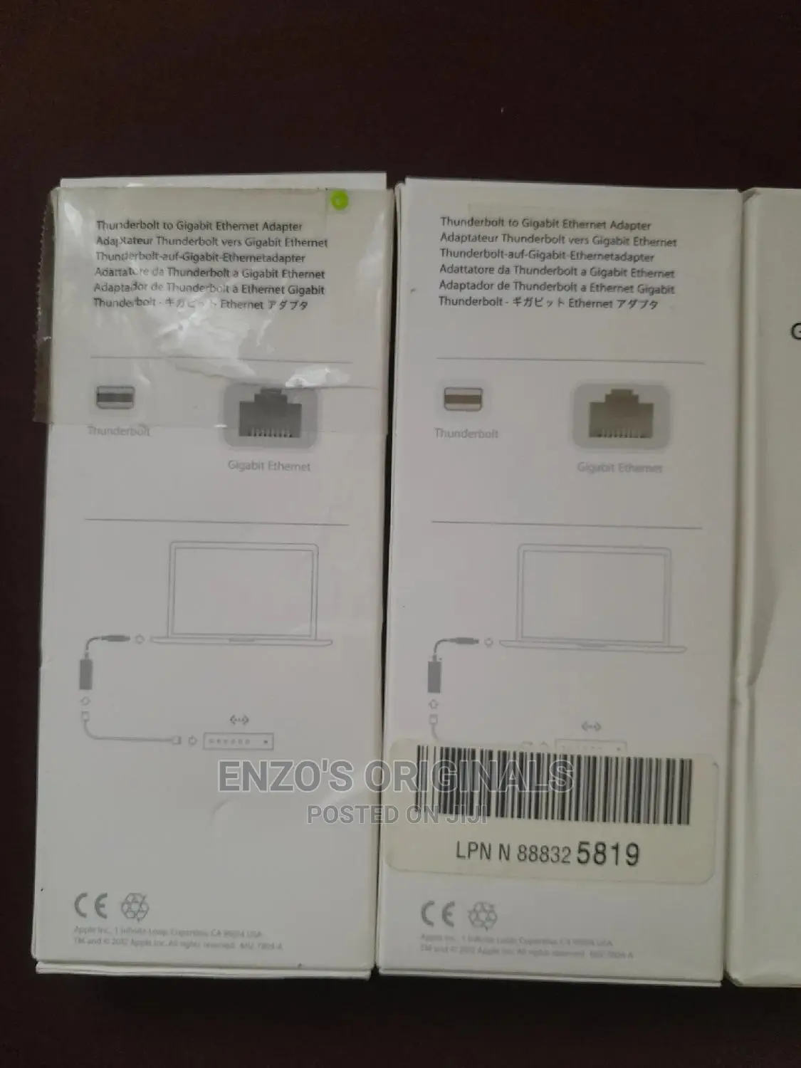 Apple Thunderbolt To Rj45 Lan Ethernet Internet Cable Oem
