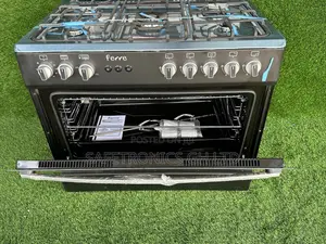Black 60x90 (6B) Inox Ferre Gas Cooker