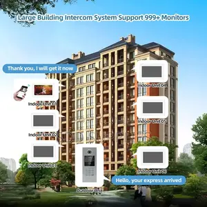 Whole Villa Apartment Video Intercom System IP With Lock