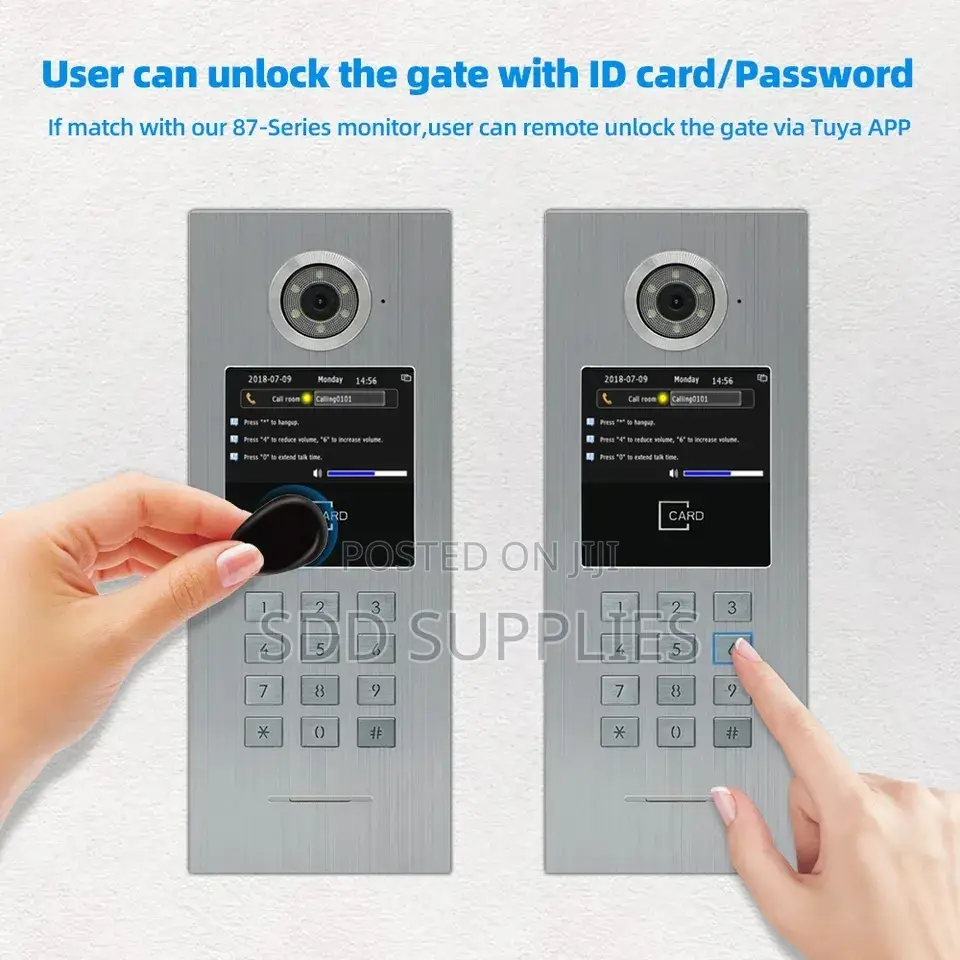 Whole Villa Apartment Video Intercom System IP With Lock