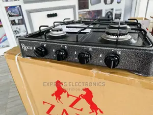 Affordable and Quality Gas Cooker 4burner Metallic Black