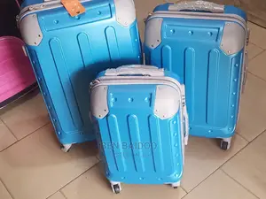 Plastic Suitcase Trolley 3 Piece