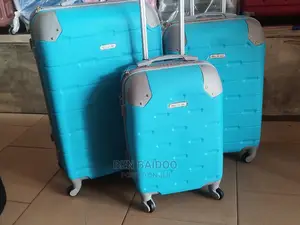 Plastic Suitcase Trolley 3 Piece