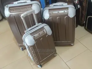 Plastic Suitcase Trolley 3 Piece