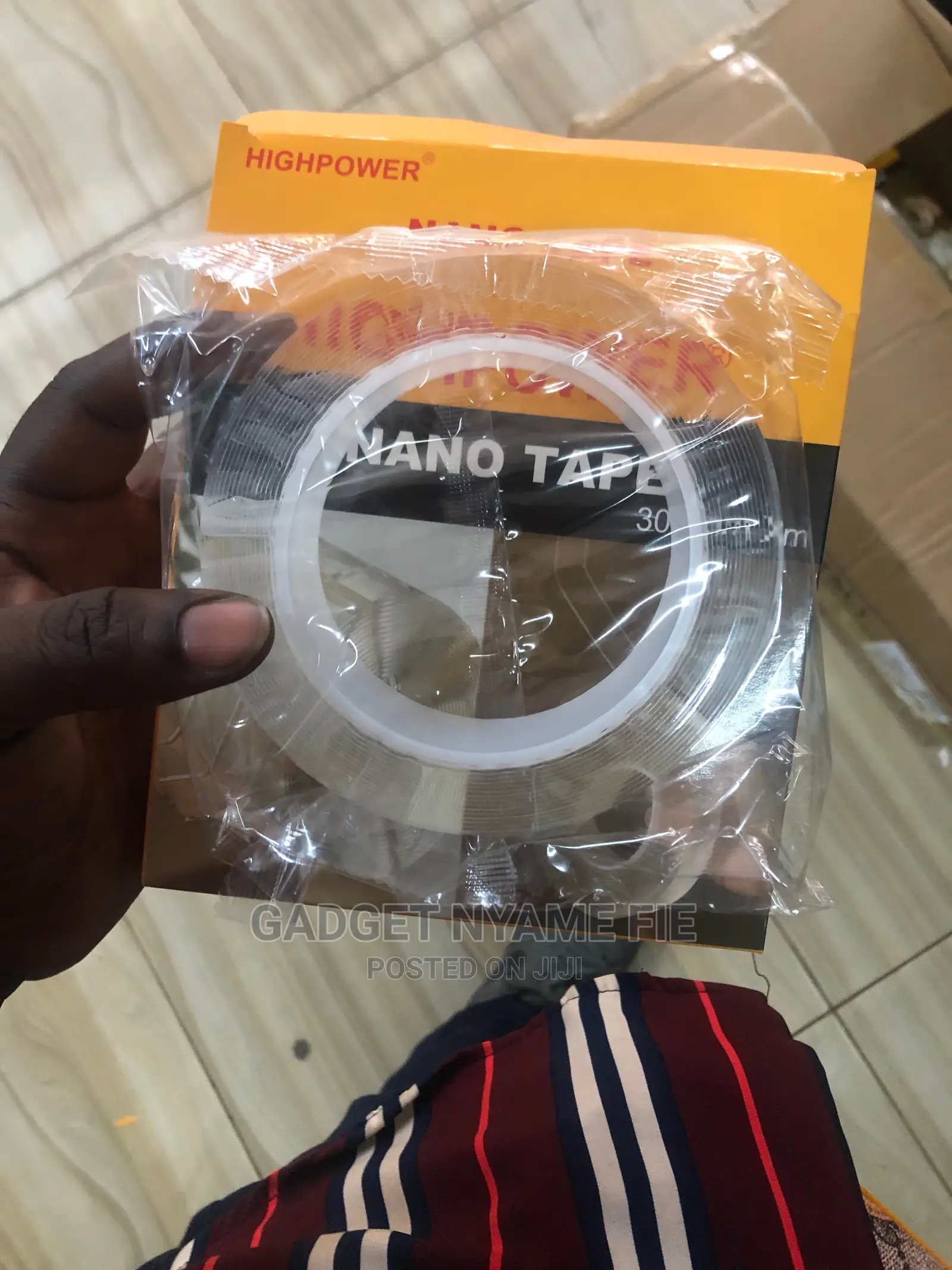 Double Sided Nano Tape With Reusable Gel (3cm*5m)