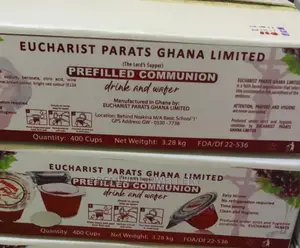Prefilled Communion Wine and Wafer (400 Pieces)