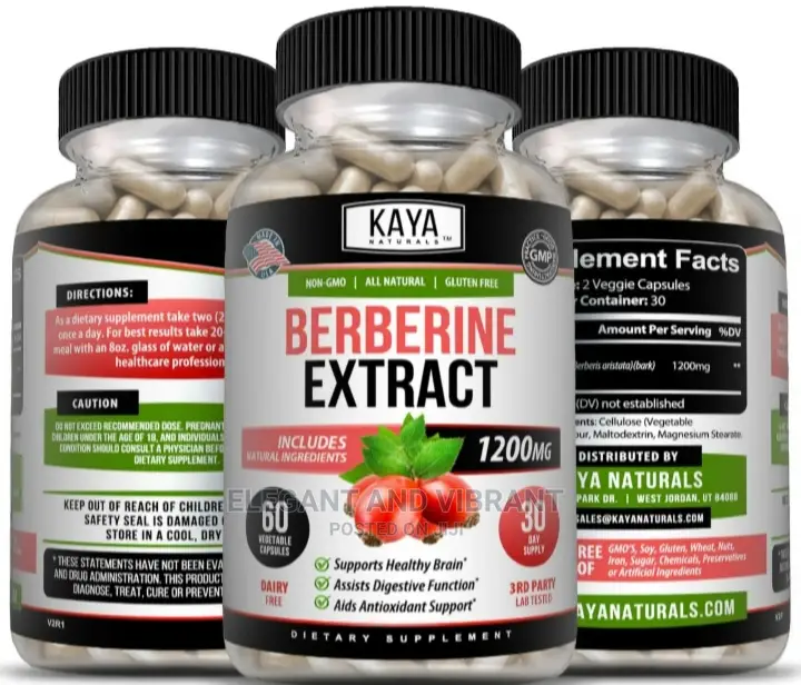Berberine HCL 1200mg,Healthy Cholesterol, Anti-Inflammatory