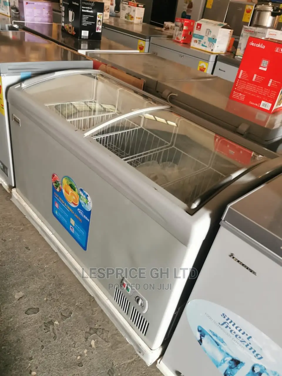 Newly Sealed Delron Ice Cream Display Fridge