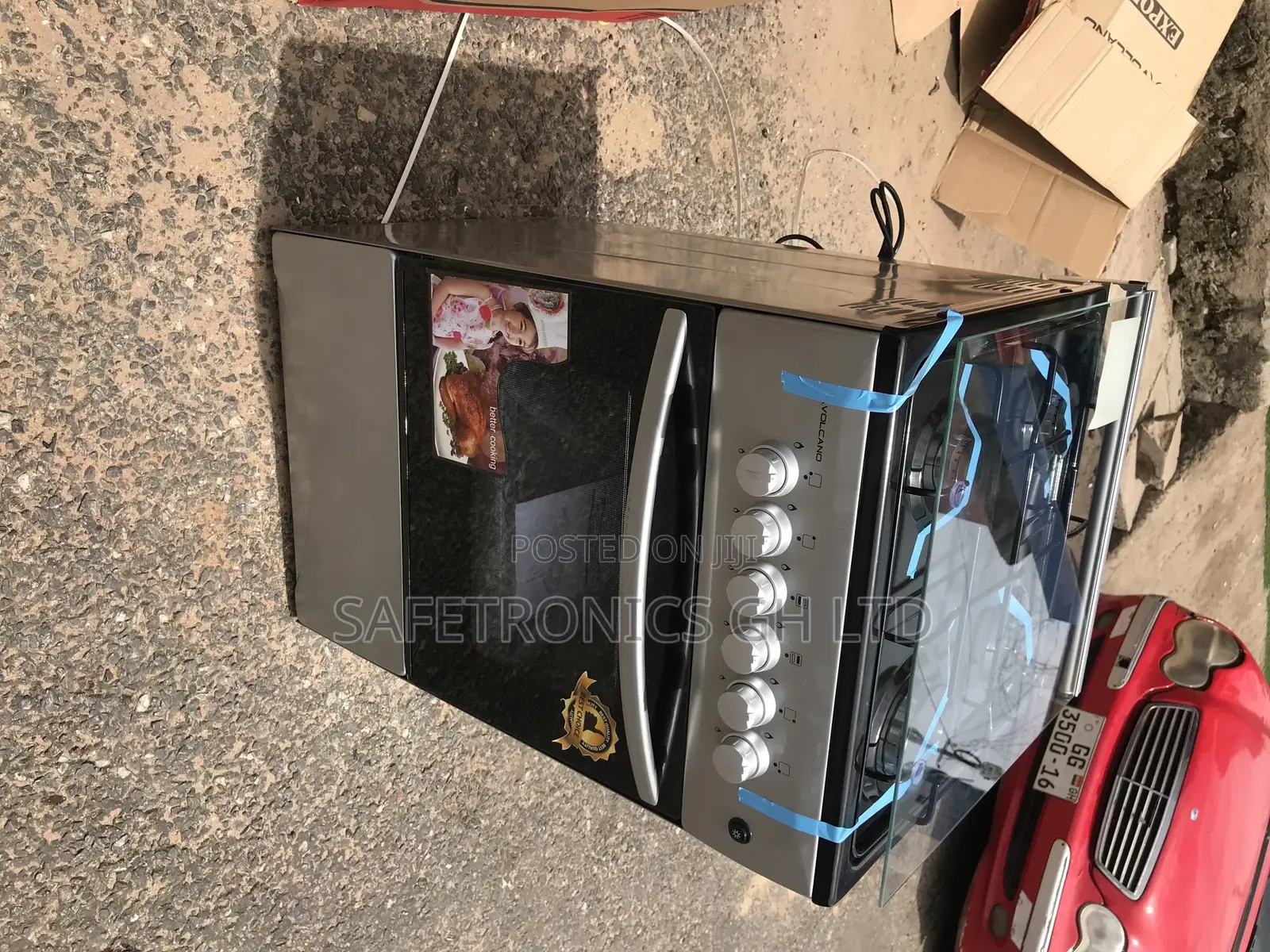 4 Gas Burner Cooker Volcano Gray