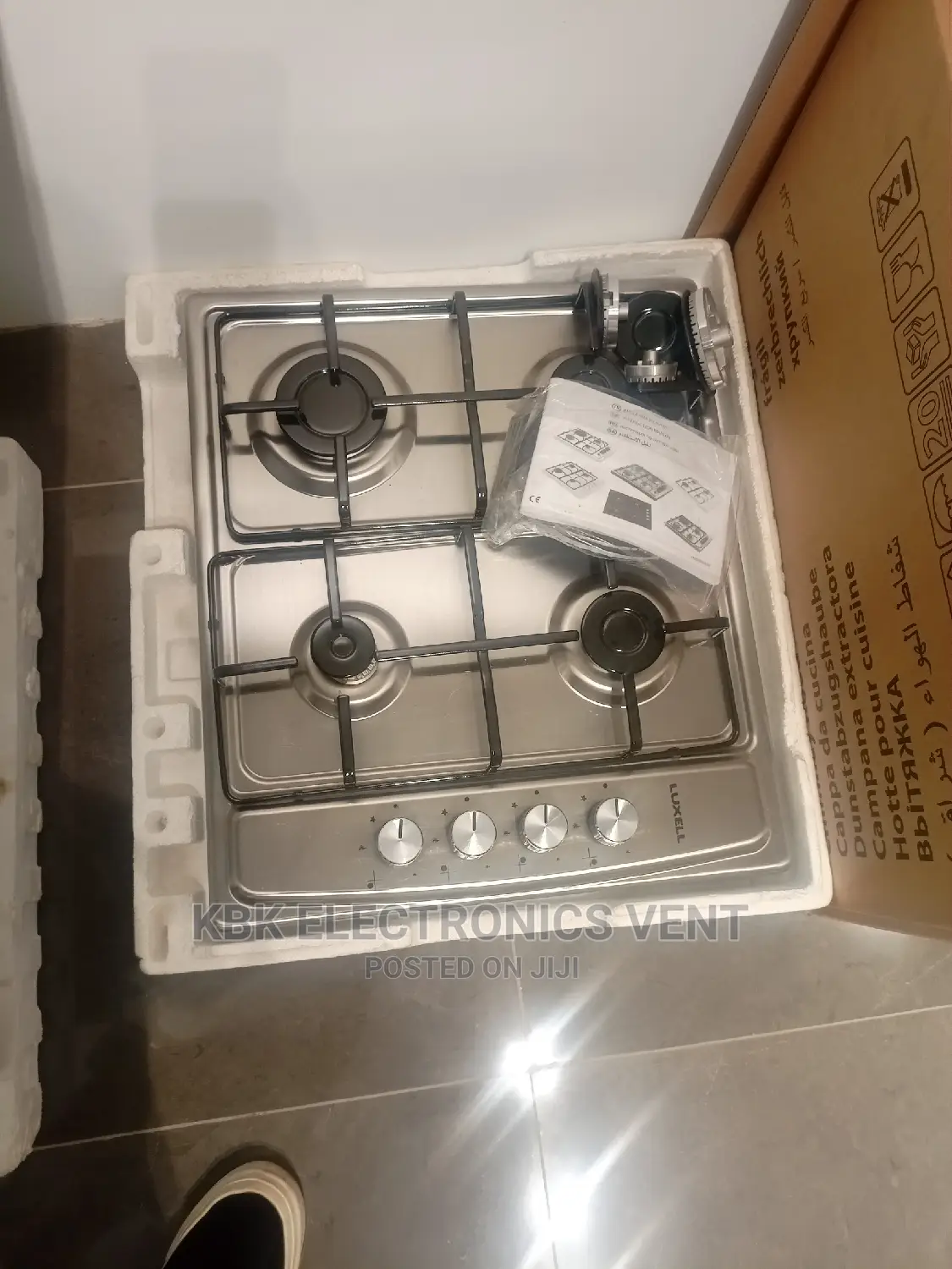Luxell 60cm Inbuilts 4burner Gas Cooker Hob