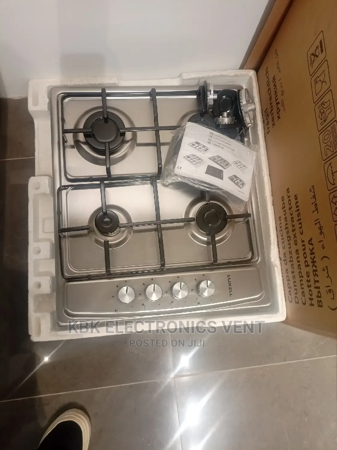 Luxell 60cm Inbuilts 4burner Gas Cooker Hob