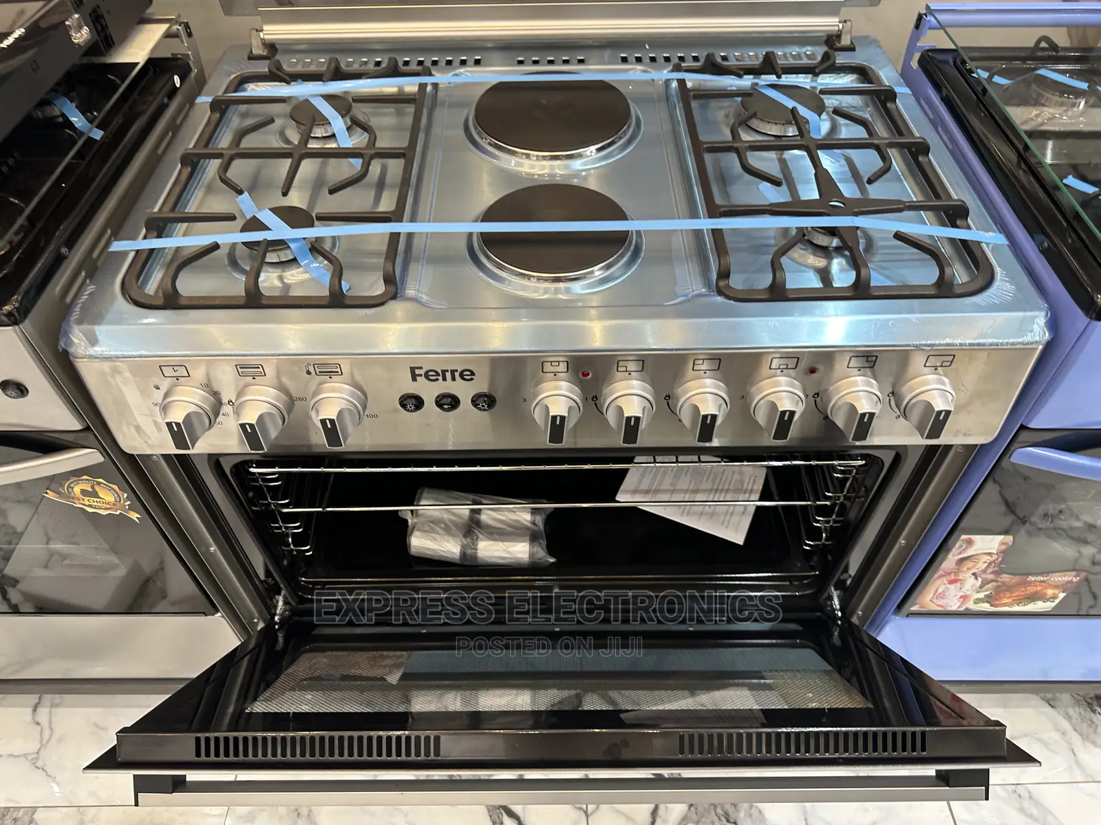Ferre Gas Cooker Oven Rotisserie Chicken 4-2 Stove