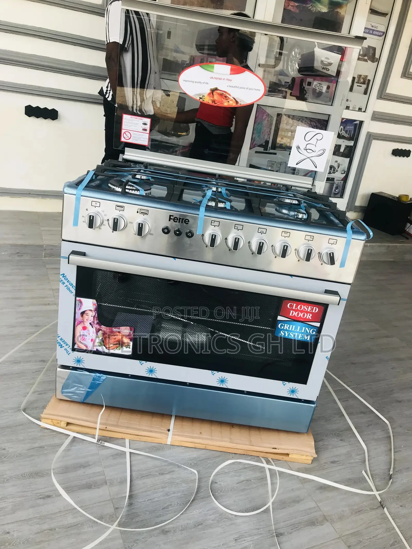 Quality Ferre 4 Gas 2 Electric Burner Cooker