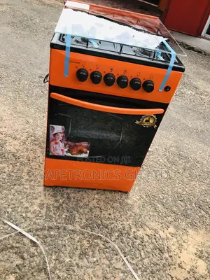 Orange Volcano 4 Gas Burner Oven With Grill
