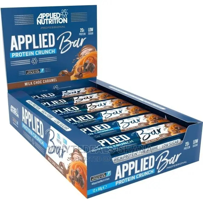 Applied Nutrition Protein Crunch Bars (1 BOX of 12 Bars)