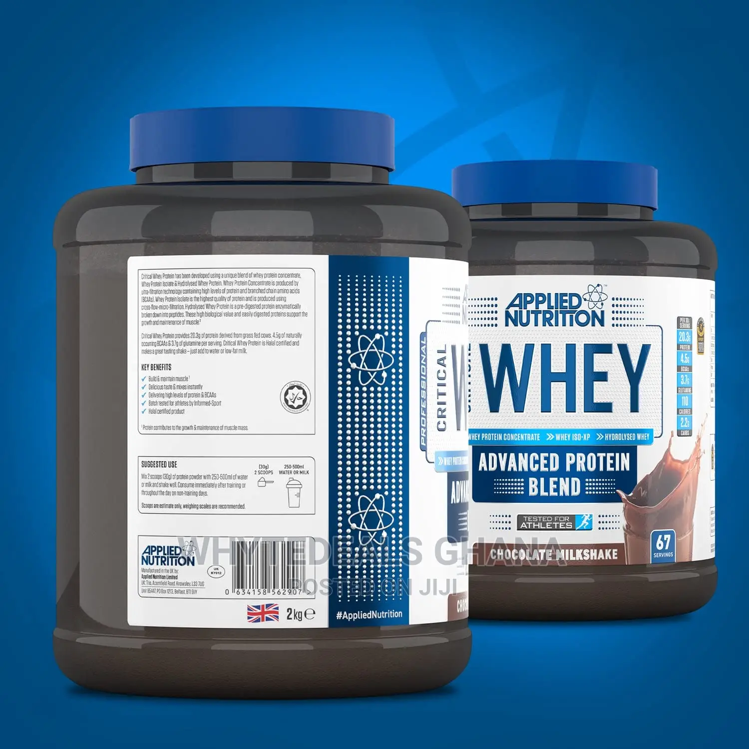 New Applied Nutrition Critical Whey Protein Powder Shake, Go