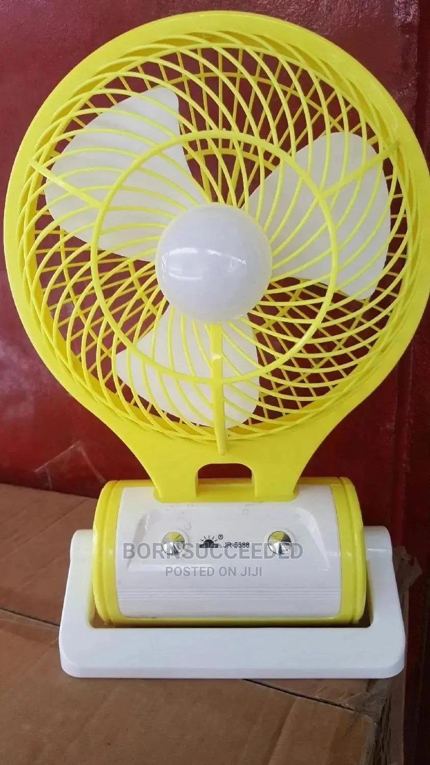 Rechargeable Mini Table Fan With Led Light