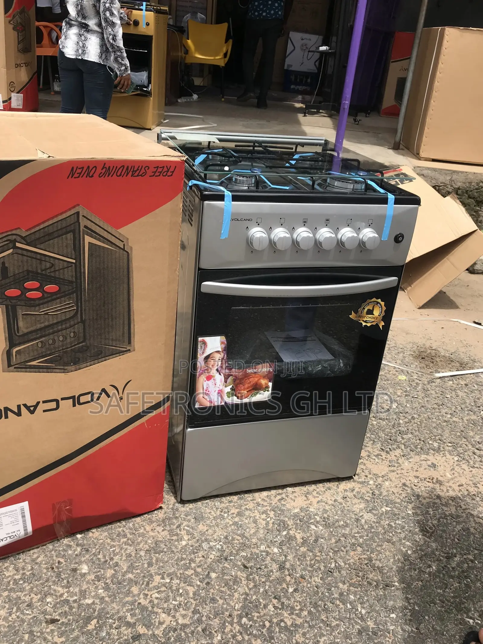Volcano Ionx Gray( Ignition) 4BURNER Gas Cooker