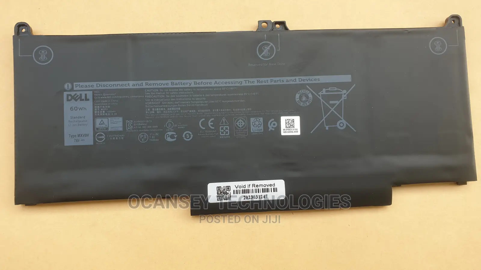 Dell Original Mxv9v Battery for Dell Latitude 5300 5310