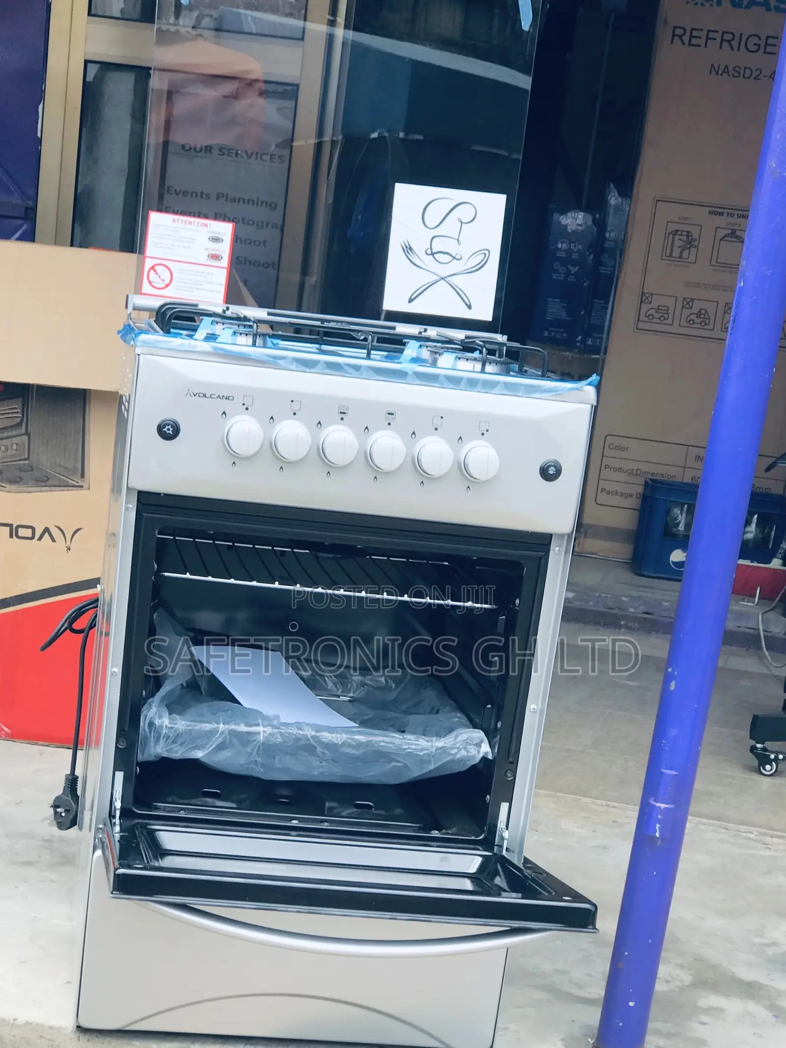 Volcano New Line 60*60 4 Burner Gas Cooker