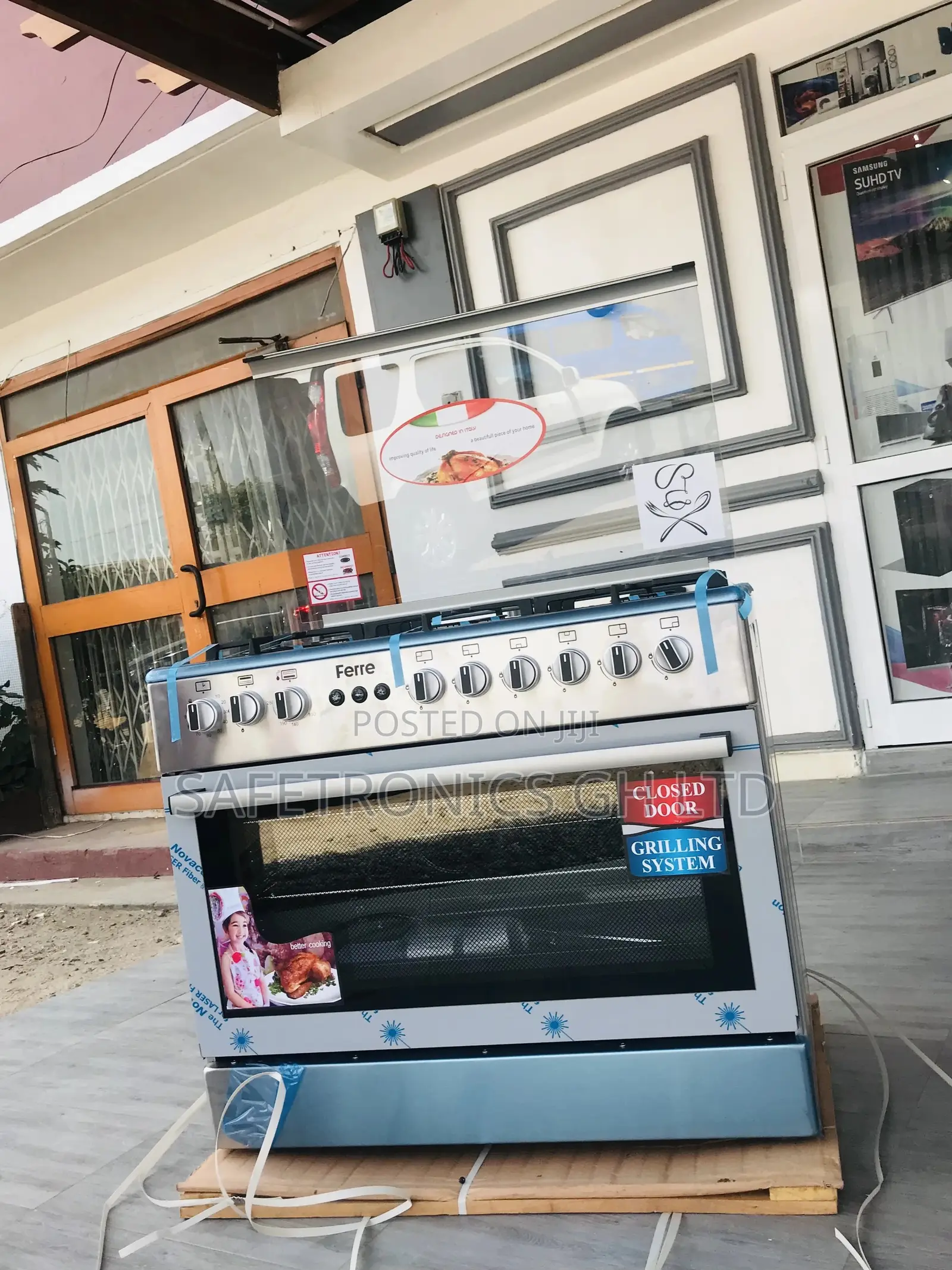 Volcano 4*2 Gas Burner 60*90 Oven With Grill