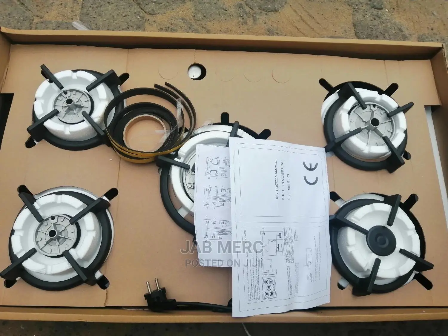 Gas Glass Cooktop 5 Burner Gas Hob