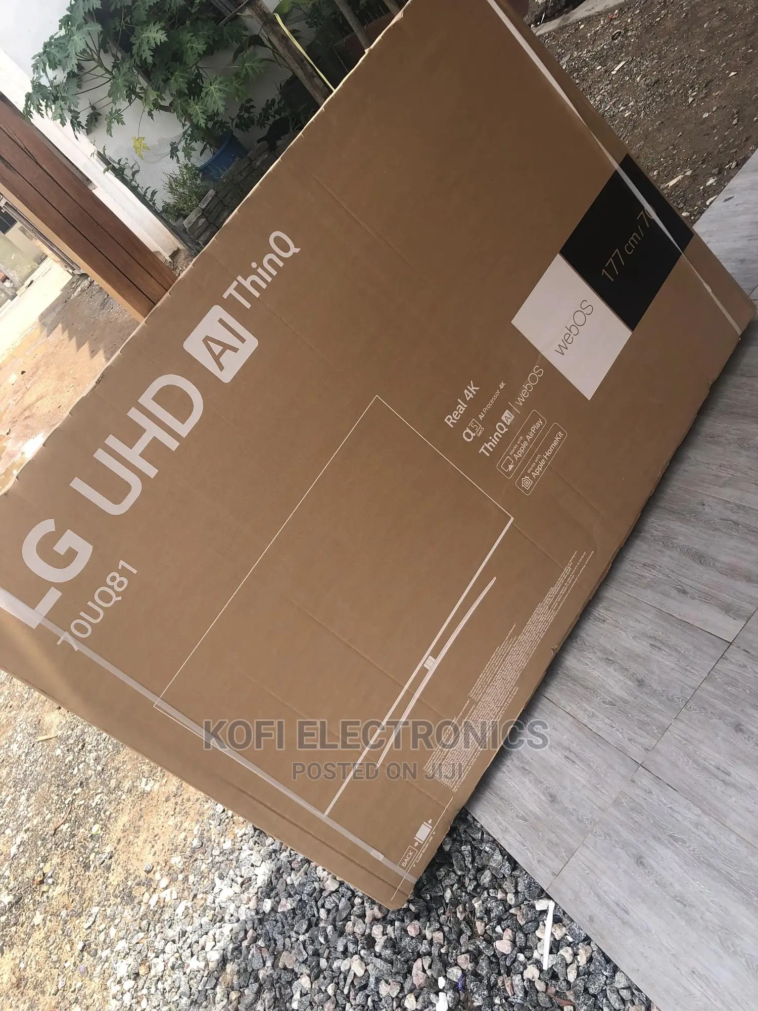 Sealed in Box LG Uhd 70uq81003lb, Smart Tv, Wi-Fi, Black