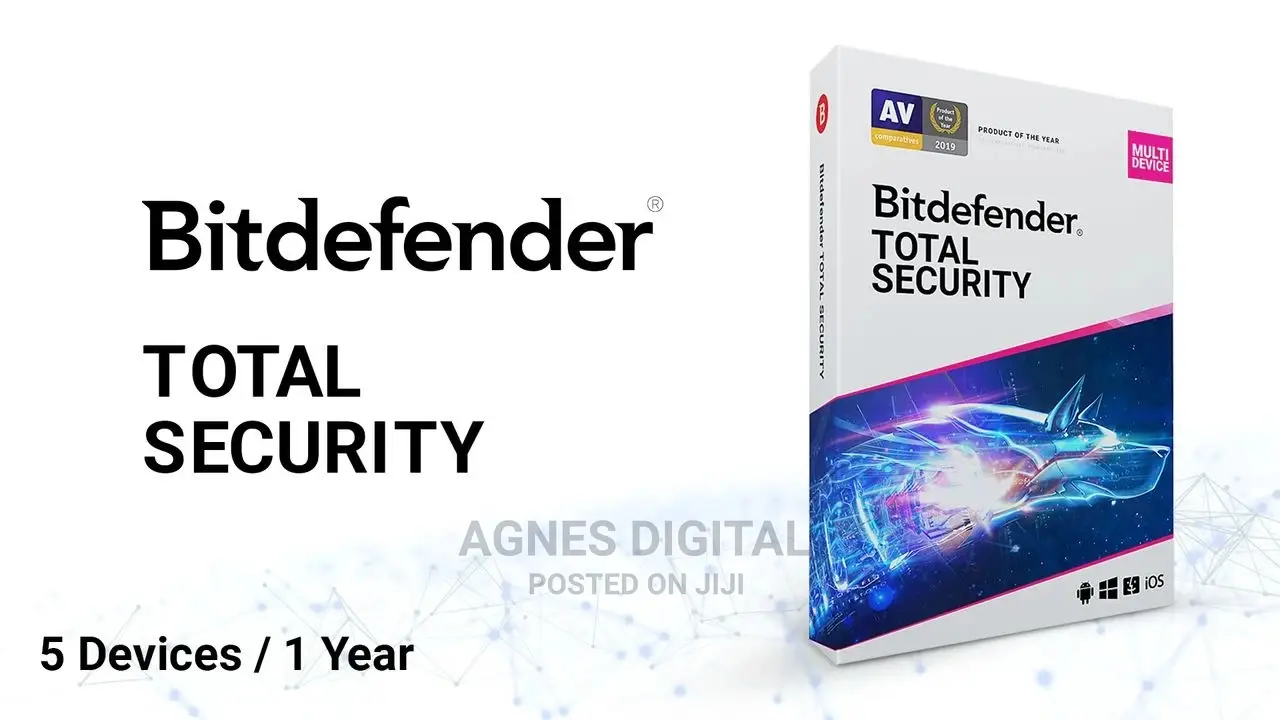 Bitdefender Total Security 2024 - 5 Devices / 1 Year License