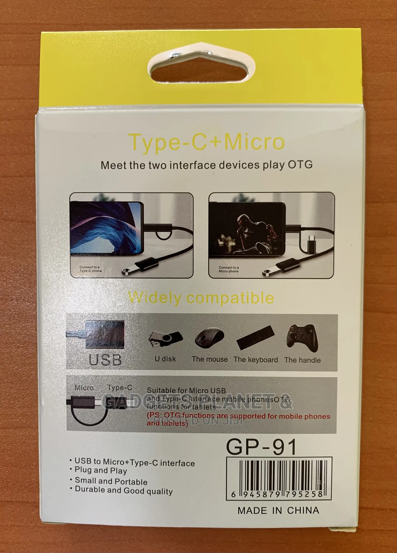 2 in 1 OTG Line - Type C and Micro Usb